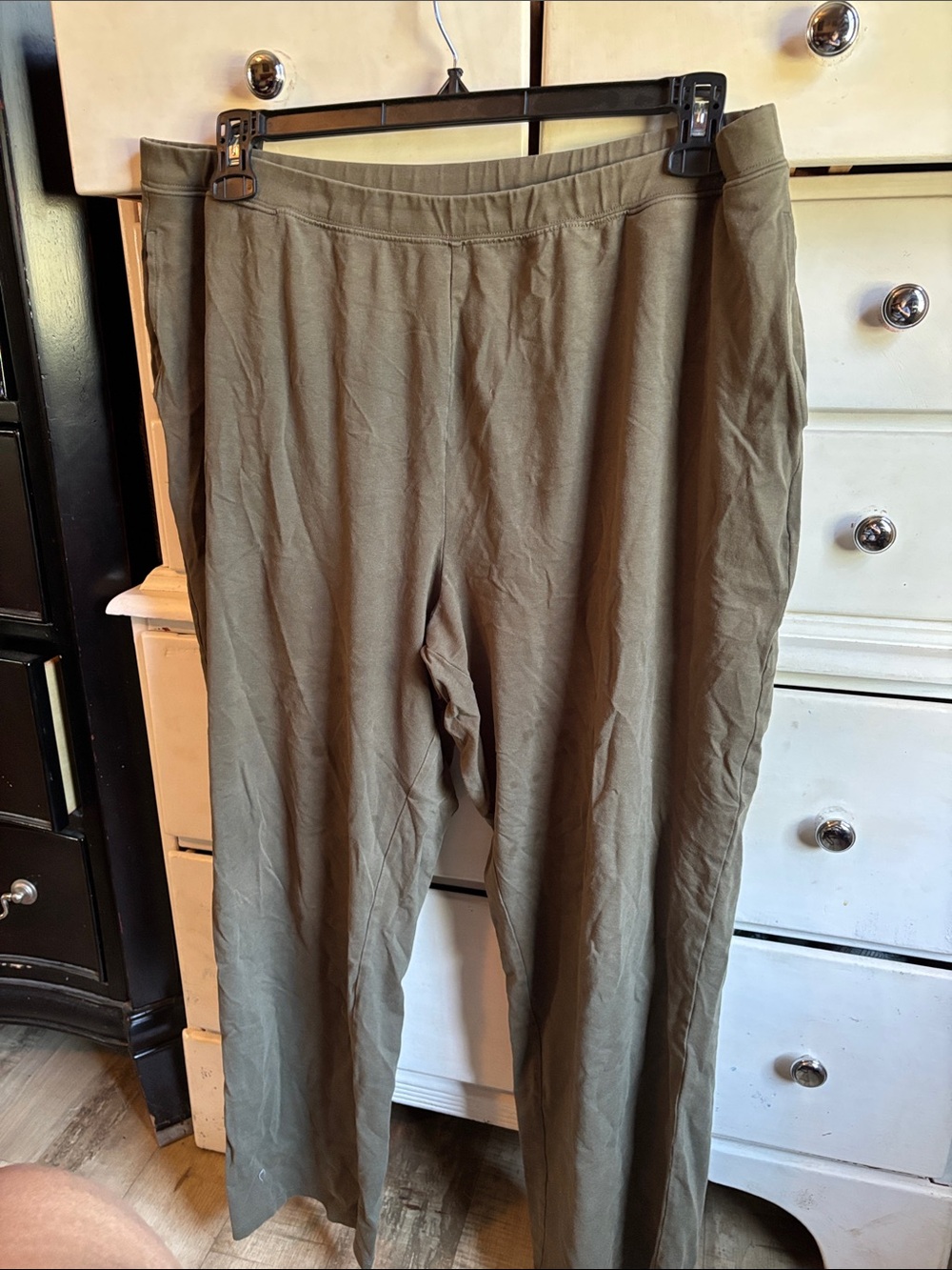 Catherines Olive Green Pull-On Jogger Pants